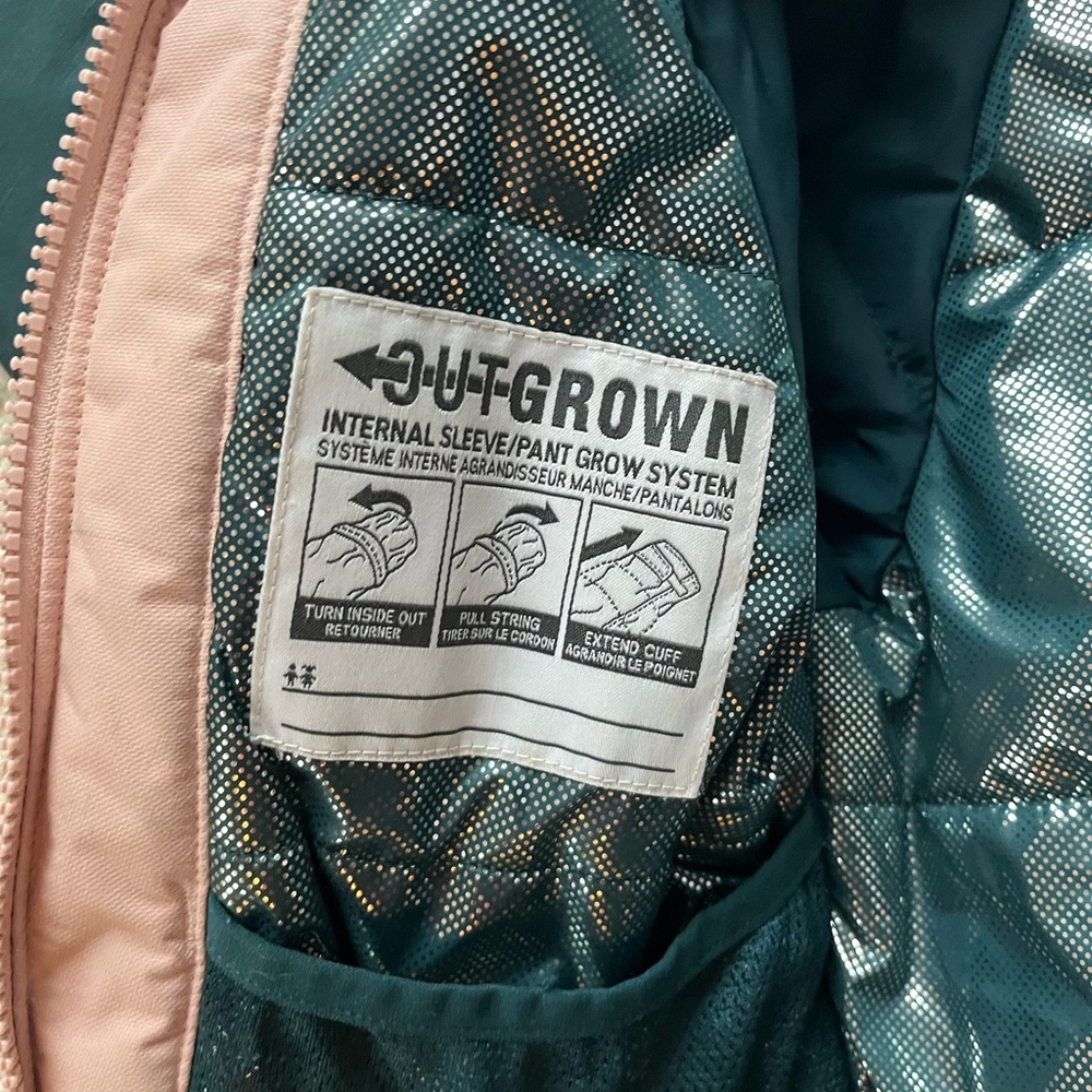Columbia Kids' Pink and Teal Ski Winter jacket sz XS - Picture 4 of 6